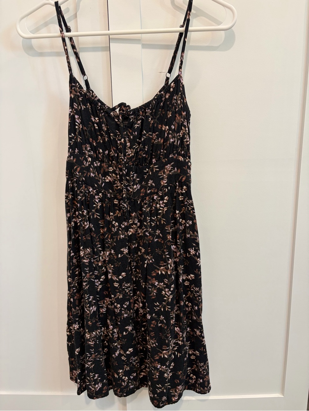 Banana Republic Factory Black Floral Mini Dress